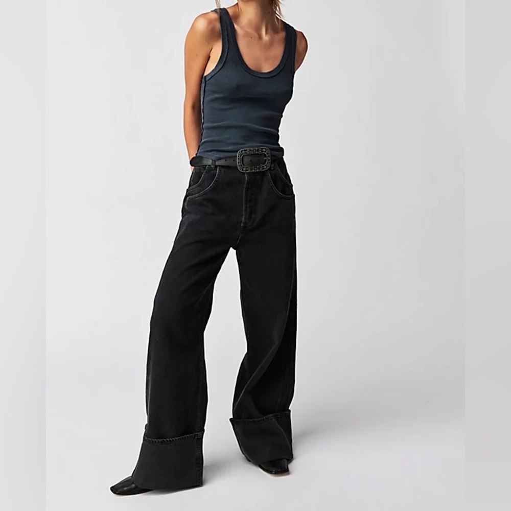 Free People Final Countdown Black Jeans